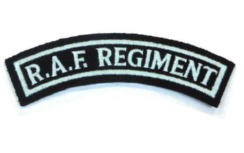 RAF Regiment Shoulder Title Blue Olive Or Sand - main image
