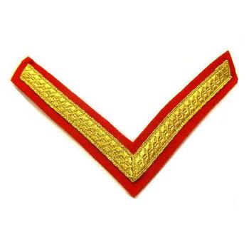 Red Ceremonial Lance Corporal Stripes - Pair