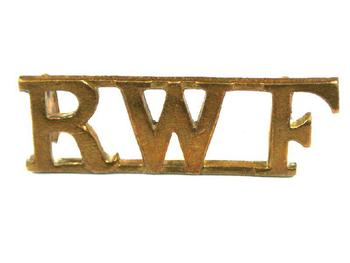 Royal Welsh fusiliers Brass Shoulder Title (pair)