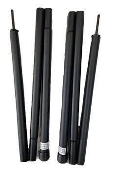 Bivvy Poles Military Army Issue Pair of Black Powder Coated 3 piece Pack of 2 Bivi Poles - main image