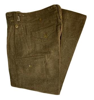 Battle Dress Trousers 1949 Pattern British Army Military Issue Khaki Trousers  - main image
