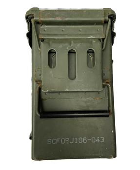 40mm Ammo Box Genuine U.S Military Tough Green PA120 Metal Ammo Box ( 15cm x 44cm x 25cm) - main image