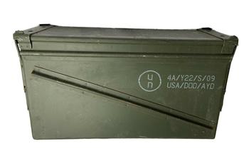 40mm Ammo Box Genuine U.S Military Tough Green PA120 Metal Ammo Box ( 15cm x 44cm x 25cm) - main image