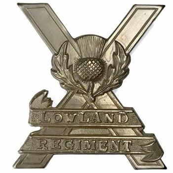 Lowland regiment Scottish cap badge