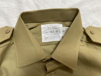 Genuine British Army Issue Vintage New 1960`s / 1970's Officers Shirt - main image