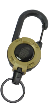 Sand Heavy Duty Retractable Carabiner Clip - main image