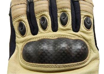Combat Gloves Tan Desert Sand Coyote Gloves With Carbon Kevlar Knuckle Caps GL083 - main image