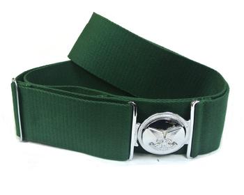 Rhodesian Selous Scouts Stable Belt Green Special Forces Style Belt And Chrome Buckle - main image