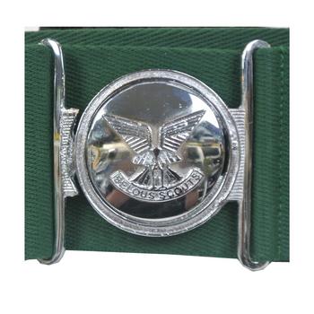 Rhodesian Selous Scouts Stable Belt Green Special Forces Style Belt And Chrome Buckle - main image
