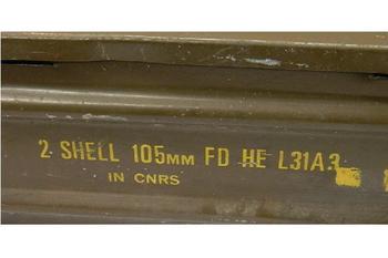 Ammo Box 105mm Small size Brown ammo box L31A3 - main image