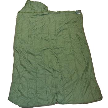 New Jungle Sleeping Bag Olive Green Lightweight Compact Softshell Jungle Sleeping Bag With Compression Bag - SB104 - main image
