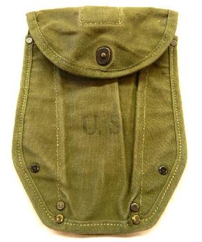 WWII Dated US Army Canvas Entrenching tool Spade Cover WW2 - main image