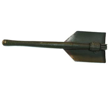 US Folding Spade WWII Dated 1944-1945 Wooden Handle Entrenching Tool - main image