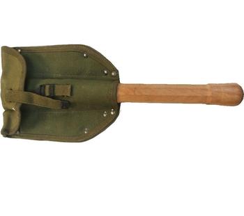 Folding Field Spade With Wooden Handle Robust Heavy Weight Entrenching Shovel / Spade / Tool 27022 - main image