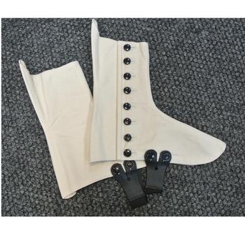 White Spats / Gaitors Highland Royal Regiment Of Scotland Cotton Canvas Gaiters, New - main image