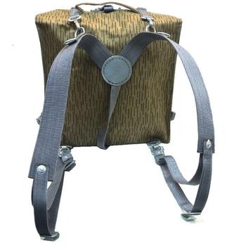East German DDR NVA Splinter Camo Canvas Day Pack Bag - main image