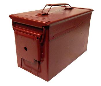 50 Cal Ammo Box, Used and re-sprayed 50 Cal ammo boxes - Brown, Black Red or Green - main image