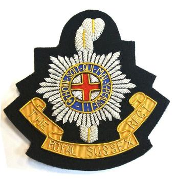 Sussex Regiment blazer badge
