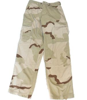 Tri Colour 3 Colour Desert Camo Combat Trousers, Genuine U.S. Camo Combats Graded