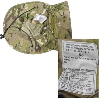 MTP Multicam Tropical Boonie Bush Hat With Removable Flap British Military Issue, New And Used - main image