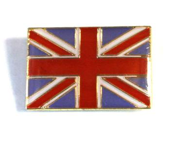 Union flag pin on lapel badge