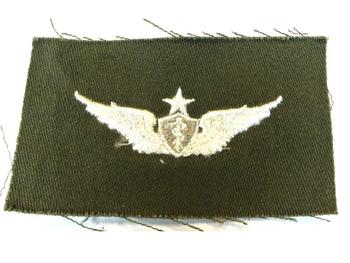 USAF Cloth Sew on Badge Medic Wings