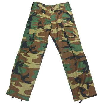 Woodland camo US style combat trousers