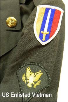 US Army Olive Green Tunic Post WW2 Military Issue Tunic - main image