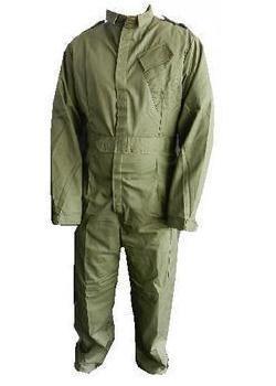 Coverall Olive Green British Army Military Issue Velcro Fronted With Chest Pocket, New - main image