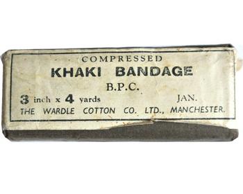 Vintage Khaki Open Wove Bandage - main image