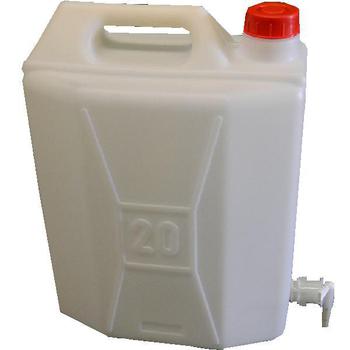 Strong  20 Litre Jerry Can / Plastic Water Carrier / Container with Tap On Base