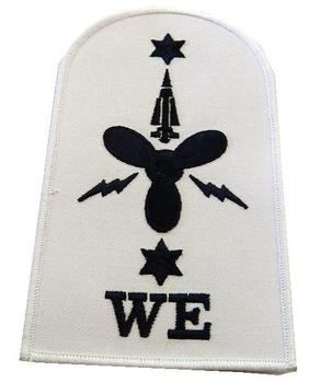 Naval Badge WE Weapons Engineering Royal Navy Badges - White Working Dress - main image