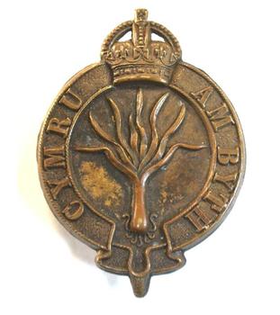 Welsh Guards Brass Other Ranks Cap Badge - main image