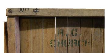 Chair Military issue Folding wooden Ops Room War Department Chair - main image