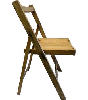 Chair Military issue Folding wooden Ops Room War Department Chair - main image