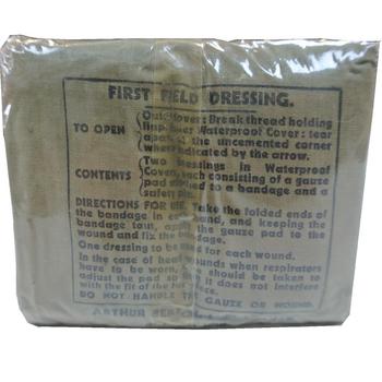Vintage First Field Dressing Wartime Dates - main image