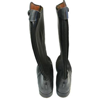 Black tall riding boot - main image