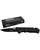 Trooper Lock Knife Black Tactical Kombat Knife With Belt Cutter LGSS-E256BK3 - thumbnail image 4