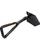 Black Folding Spade / Shovel Black 3 way Military Style, New Kombat