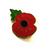 Poppy Remembrance / VE Anniversary pin badges