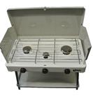 Triple Burner stove Free standing with windshield Or Stands on Legs New Italian Made