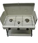 Triple Burner stove Free standing with windshield Or Stands on Legs New Italian Made - thumbnail image 3