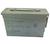 Used 30 Cal Ammo Box 7.62 mm Olive Steel Storage Tin