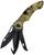 Bushcraft Camo Knife Multi function folding Bush Craft Knife