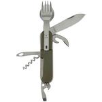 Next product: Military Style KFS Knife Fork And Spoon Pocket Knife With Pouch, New 44065