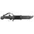 AK47 Bayonet Reproduction Bayonet East German NVA Style Black Bayonet With Scabbard 44085 - thumbnail image 2