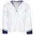 Italian Military Issue White Sailors Top With Blue Collar - thumbnail image 3