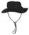 Black Boonie Hat Jungle Style Bush Hats 100% cotton with chin strap