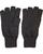 Fingerless Gloves Unlined Acrylic Mittens In Black Or Olive - thumbnail image 3