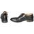 Army Issue Officers Black leather Shoes with Leather soles